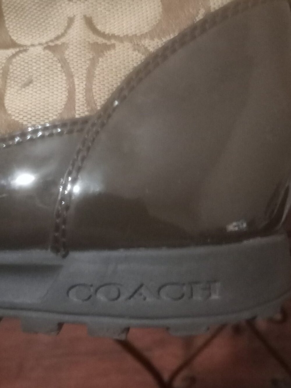 Coach Joyous Brown Faux Fur Mid-Calf Snow Boots Zip Women's Size 8.5B - Picture 10 of 14